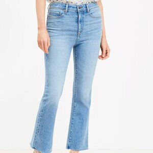 LOFT Curvy Fresh Cut High Rise Kick Crop Jean, Size 27/4 NWT